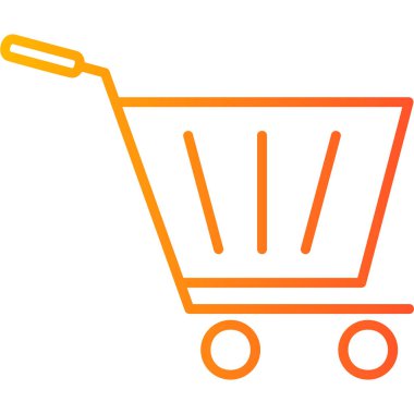 Trolley icon, illustration for web