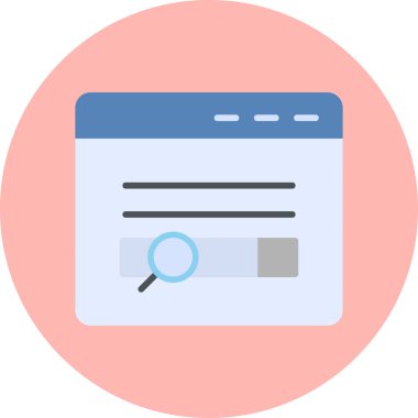 Basit illüstrasyon web simgesi taranıyor