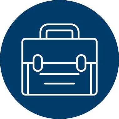 Evrak çantası. Web simgesi vektör illüstrasyonu