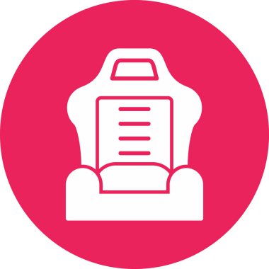 Araba koltuğu modern simge, vektör illüstrasyonu