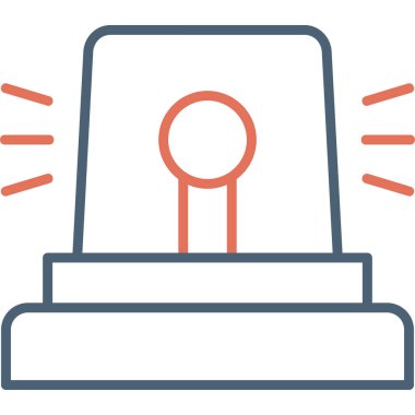 Siren modern simge, vektör çizimi 