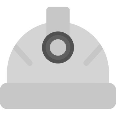 Mühendis miğferi, ağ simgesi basit tasarım