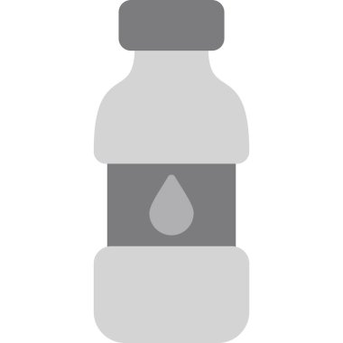 Su şişesi, içecek grafik illüstrasyon  