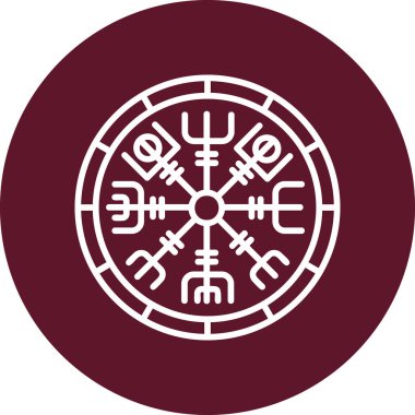 Runik Web simgesi vektör illüstrasyonu