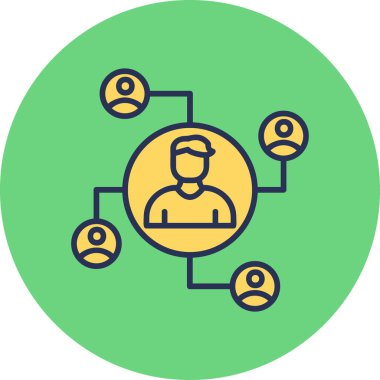 Modern ağ simgesi, vektör illüstrasyonu