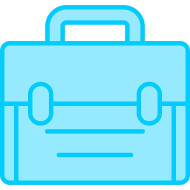 Evrak çantası. Web simgesi vektör illüstrasyonu