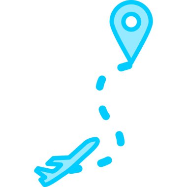 Route modern vector icon illustration