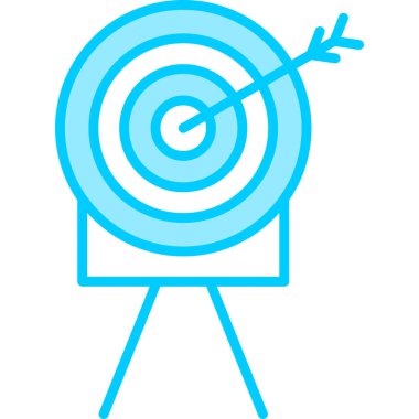 Hedef. Web simgesi basit illüstrasyon