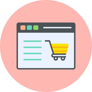 vector illustration of abstract website