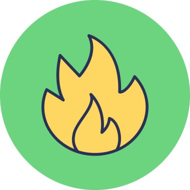 fire flame icon. web illustration