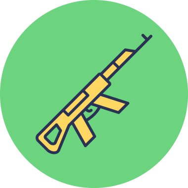 Ak47 icon modern vector illustration