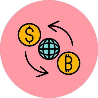 Ticaret simgesinin vektör illüstrasyonu