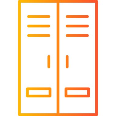 Dolapta. Web simgesi basit tasarım