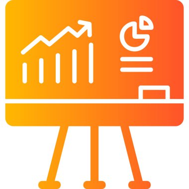 analizler sunum web simgesi basit illüstrasyon 