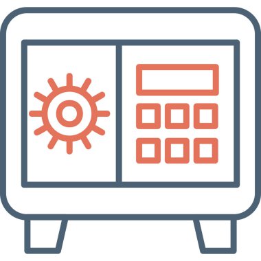 Dolap. Web simgesi basit illüstrasyon