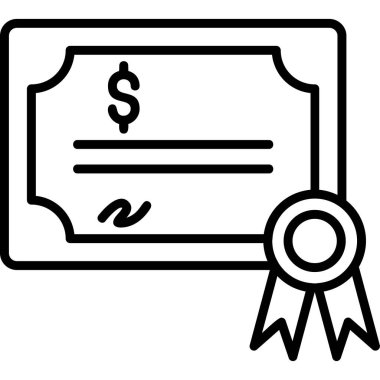 Bond simgesi, modern tasarım illüstrasyonu