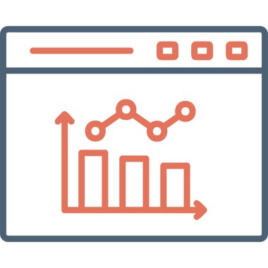 Bar Chart. web icon simple design