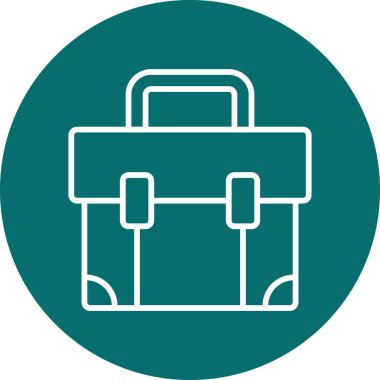 Çanta. Web simgesi vektör illüstrasyonu