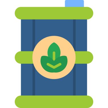 Biyoyakıt web simgesi basit illüstrasyon 