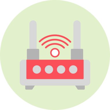 Wifi Router modern vector icon illustration