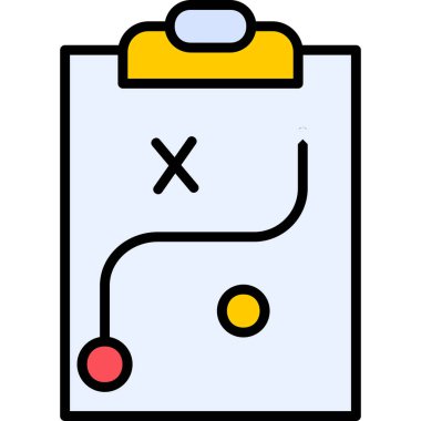 Strateji. Web simgesi basit tasarım 