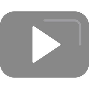 Çal düğmesi modern simge, vektör illüstrasyonu