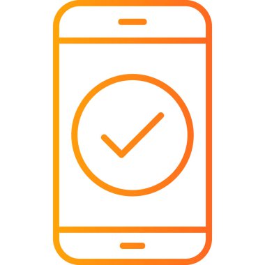 Tamamlanmış görev modern ikon vektör illüstrasyonu