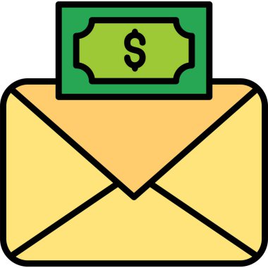 zarf simgesi vektör illüstrasyonu