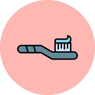 toothbrush icon. simple illustration for web