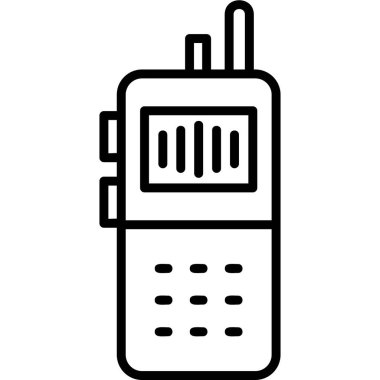 walkie talkie flat icon, simple illustration