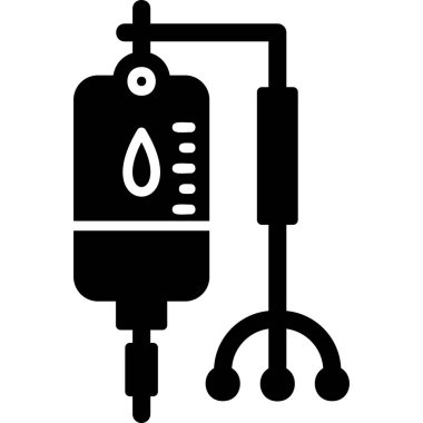 Kan Torbası modern simgesi, vektör illüstrasyonu