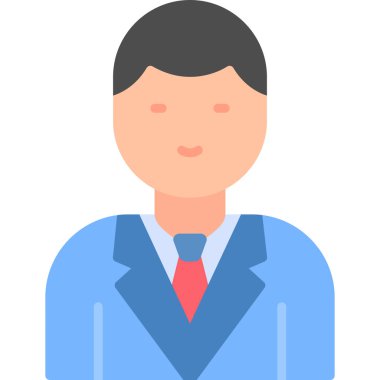 Businessman User logo, simple icon for web page 