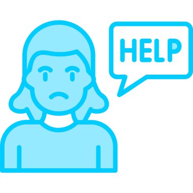 Yardım edin! Web simgesi basit illüstrasyon