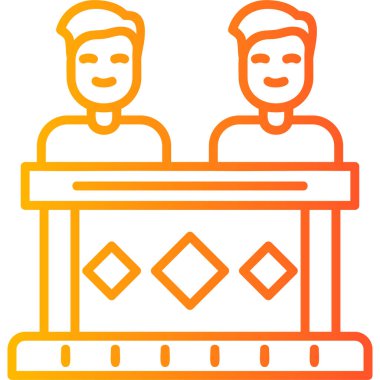 Coworkers icon modern vector illustration