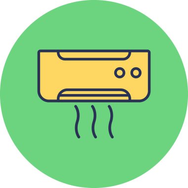 Klima. Web simgesi vektör illüstrasyonu