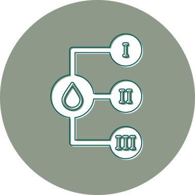 Kan Tipi Web simgesi basit illüstrasyon