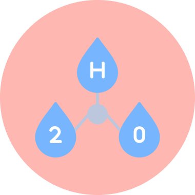 Bir damla simgesinin vektör illüstrasyonu