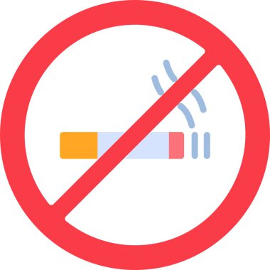 No smoking modern vector icon illustration