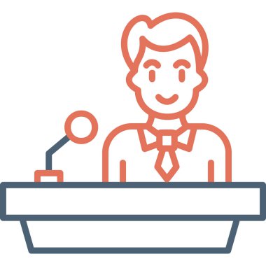 Nutuk. Web simgesi basit illüstrasyon