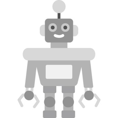 Robot simgesi. Vektör çizim 