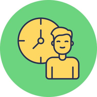 Work Hours icon modern vector illustration