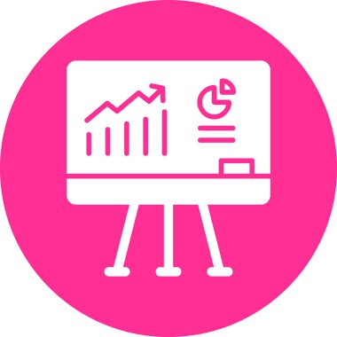 analizler sunum web simgesi basit illüstrasyon 