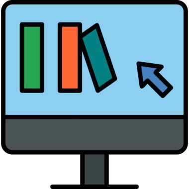 Bilgisayar ekranı. Web simgesi