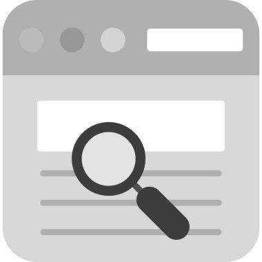 Ara. Web simgesi vektör illüstrasyonu 