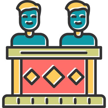 Coworkers icon modern vector illustration