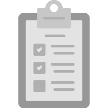 Kontrol listesi. Web simgesi basit illüstrasyon