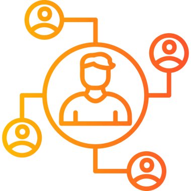 Modern ağ simgesi, vektör illüstrasyonu