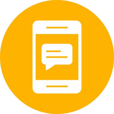 Konuş. Web simgesi basit illüstrasyon