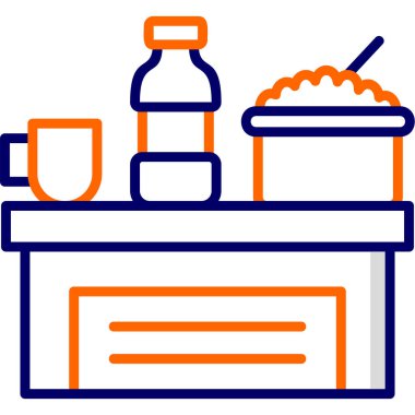 Gıda Bağışı ikonunun vektör illüstrasyonu