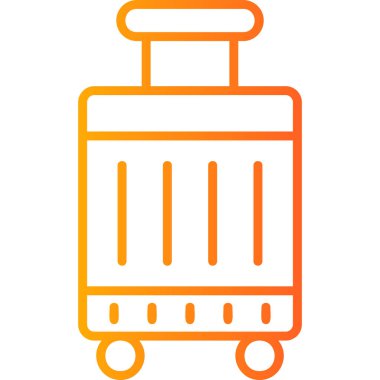 Çanta. Web simgesi vektör illüstrasyonu